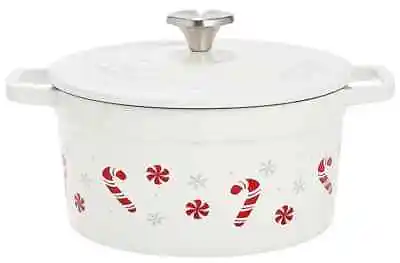 Martha Stewart Holiday Collection 4 Qt Round Enameled Cast Iron Dutch Oven New  • $53.99