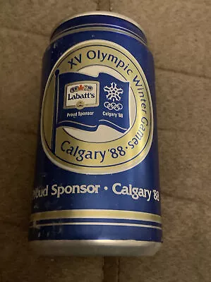 Labatts Pilsner Beer Can Xbox Olympic Winter Games Calgary 88 Proud Sponsor Can • $3.33
