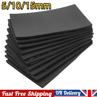 6/10/12pcs Closed Cell Foam Acoustic Mat Thermal Insulation Panels For Van Car • £7.94