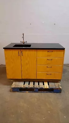 Jamestown 55  Lab Casework Sink W/ Drawers Epoxy Top & Faucet (SKU: 3943AA) • $935