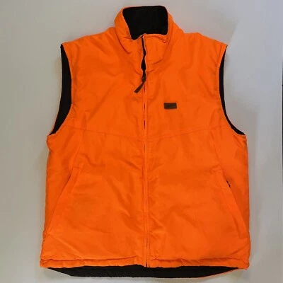 $29.99 • Buy Woolrich Outdoor Guide Hunting Vest Reversible Men’s M Black Blaze Orange