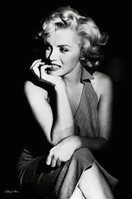 Marilyn Monroe Poster Sitting Portrait 24 X36  Wall Decor Art Print Fashion Icon • $12.95