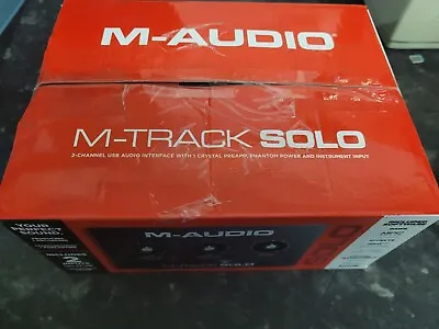 M-Audio M-Track Solo USB Audio Interface For Recording Streaming • £30