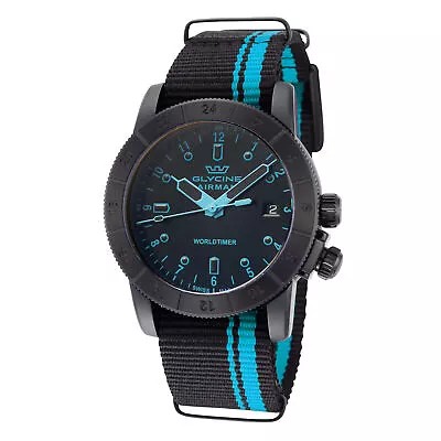 Glycine Men's Airman Worldtimer 42mm Quartz Watch • $134.99