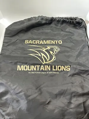 UFL Football Sacramento Mountain Lions Drawstring Bag Defunct Sports RARE SGA • $39.99