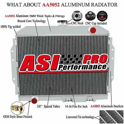 Aluminum 4 Row Radiator For 1968-1974 AMC Marlin Rambler Rebel SST Wagon AMX V8 • $199