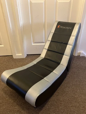 £26 • Buy Silver X-Rocker Video Rocker Junior Gaming Chair Fortnite Xbox Playstation