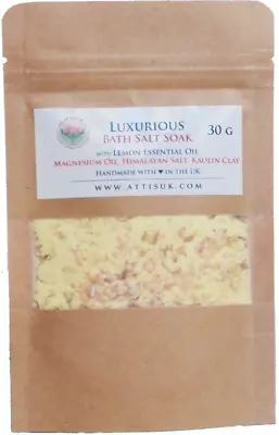 £10.99 • Buy Soaps4me Luxurious Bath Salt Soak With Lemon Essential Oil, Magnesium Oil