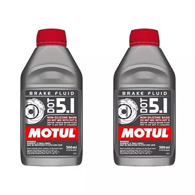 Motul 100951 DOT 5.1 Brake Fluid (500mL X2) • $27