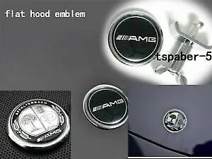 NEW A.M.G Tree Flat Hood Emblem Badge Kit For W204 W205 C-class W212 E-class • $20.99