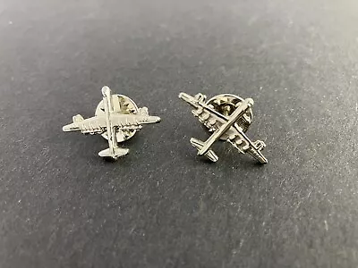 Lot Of 2 B-36 Peacemaker Lapel Hat Pin USAF Rhodium Plated Aircraft NOS 1 Inch • $12