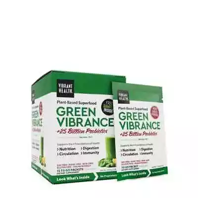 $44.99 • Buy Vibrant Health Green Vibrance® Powder  - 15 ToGo Packets
