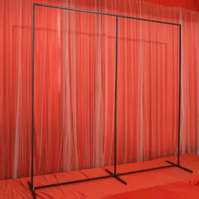 2.4M Wedding Backdrop Stage Stand Pipe & Drape Kit Curtain Frame Decoration NEW • $72.20