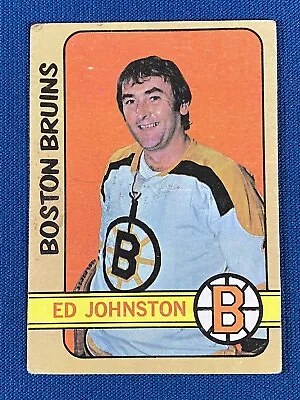 1972-73 Topps Ed Johnston Hockey Card #13 Boston Bruins • $2.65