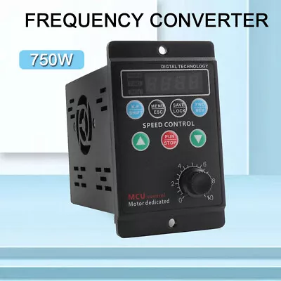 1 To 3 Phase Variable Frequency Drive Inverter Converter Converter VFD 220V 750W • $48.49