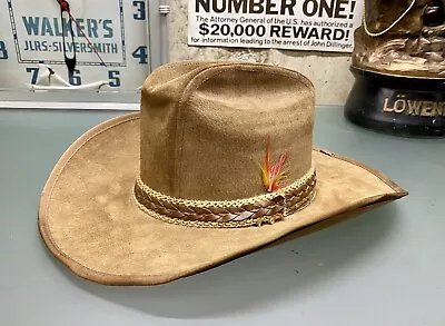 Vintage The Billy Kidd By Stetson Size 7 1/8 Western Cowboy Hat - Tan - Clean!! • $65