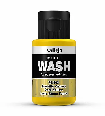 Vallejo Model Wash - Model Weathering - Dark Yellow 35ml - 76503 • £5.25