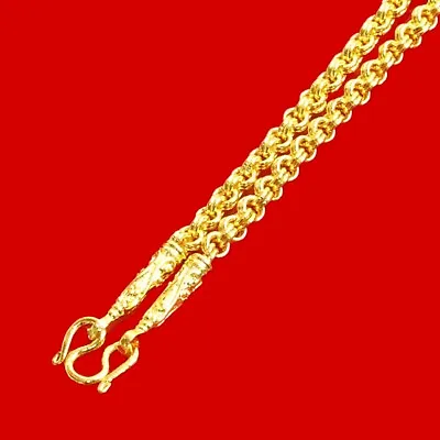 $22 • Buy Golden Necklace Chain Gold 18K Thai Amulet 24  Length