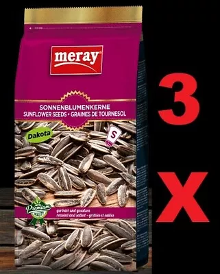 Meray Dakota Sunflower Seed ( Roasted & Salted 3X 250g )UK SELLER & Free UK Post • £13.68