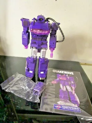 Transformers Fanstoys Ft-03 Masterpiece Quake Wave Quakewave Shockwave • $417.56