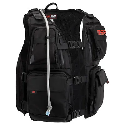 MSR Rover Vest W/Tool Pack-W/Hydro Bladder :One Size Fits Most:Black-Dual Sport • $149.95