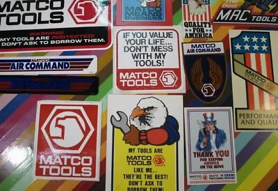 Vtg 1980s 1990s Tool Brand Sticker - Matco Mac Work Americana • $18