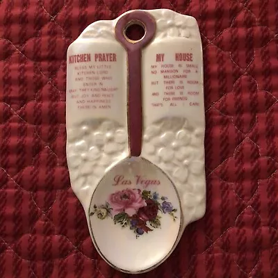 Vintage Las Vegas   KITCHEN PRAYER MY HOUSE  Spoon Rest  Preowned • $8.99