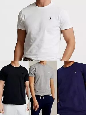 Mens Ralph Lauren Cotton Basic T-Shirt In Multi Colors • £13.99