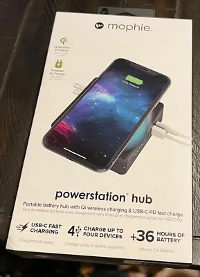 Mophie Powerstation Hub 18W PD Fast Charge 6000mAh Qi-enabled Wireless Charging • $14.99