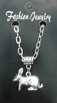 £4.99 • Buy Rabbit Pendant Necklace 20  Or 24 Inch Chain Bunny Charm