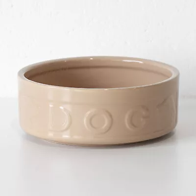 Large 20cm Ceramic Dog Bowl Strong 1.6kg Heavy Food Biscuit Water Feeding Dish • £18