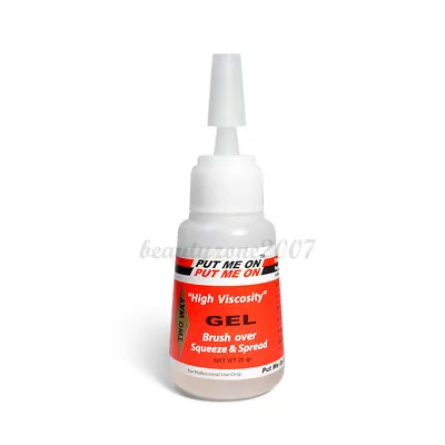 Put Me On Brush On Gel Nail Glue For Dipping Powder Silk -Thick/Red • $11.99