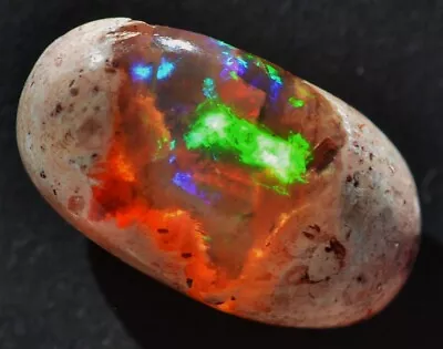 Mexican Jewelry Stone 100% Natural Matrix Fire Opal Multi Colors Gemstone  • $49.99