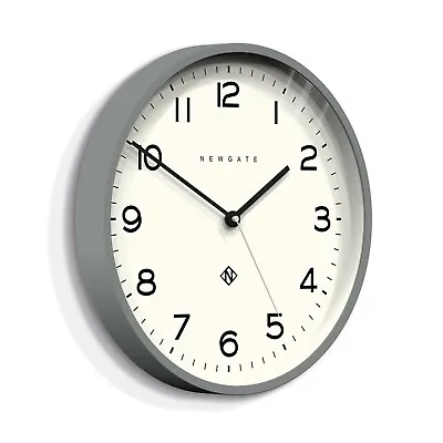 Wall Clock Round Grey Modern Kitchen Clock Office Clock Minimalist Newgate 37cm • £27.50