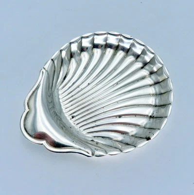£78 • Buy Christofle Butter Dish Pin Tray Scallop Shell Oyster Clam Vintage Silver Plated