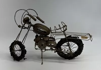 Vintage Wire Motorcycle Sculpture Importer INM Inc. Ohio • $49.95