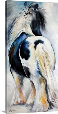 Gypsy Vanner Modern Abstract Canvas Wall Art Print Horse Home Decor • $49.99
