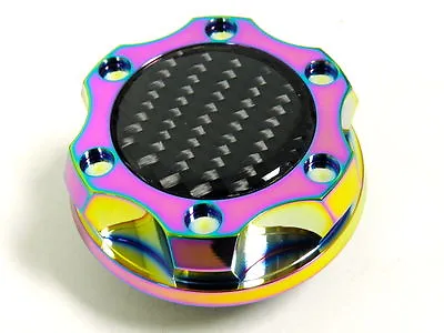 Vms Racing Neochrome Carbon Fiber Engine Oil Cap For Mitsubishi Lancer Evo X • $25.95