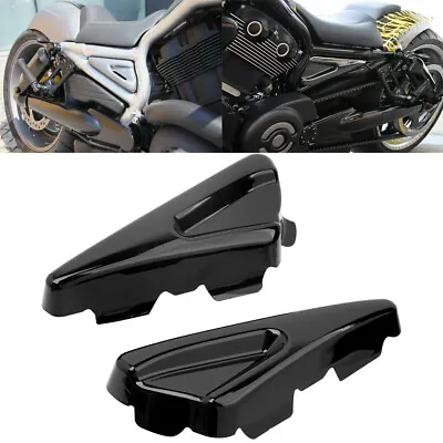 ABS Gloss Black Tank Side Frame Covers Fit For Harley V-ROD Night Rod 2007-2017 • $38.99