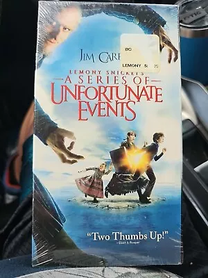 ( SEALED) Lemony Snickett's A Series Of Unfortunate Events (Vhs2004) Jim Carrey • $13