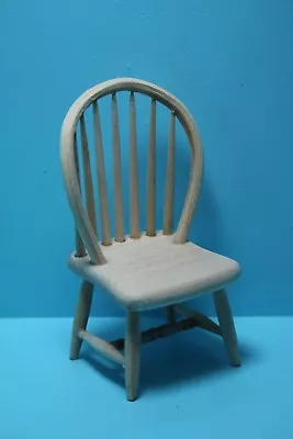 Dollhouse Miniature Unfinished Kitchen / Dining Room Windsor Chair ~ CLA08650 • $11.69