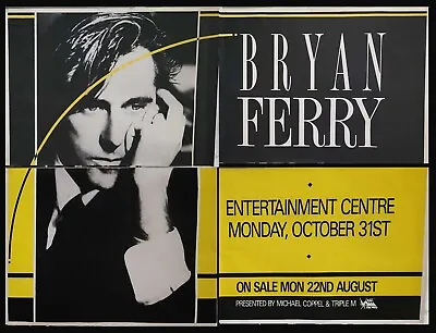 BRYAN FERRY Original 1988 1st Concert Syd Ent Centre Four Sheet Promo POSTER • $65