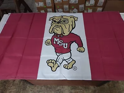 Officially Licensed NCAA Mississippi State Bulldogs Team Logo 3' X 5' House Flag • $9.99