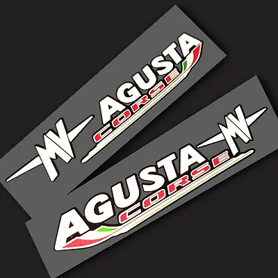 MV Agusta Corse F3 F4 Motorcycle Sticker Reflective Design X 2 Pieces Small • $9.84