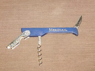 Vintage Kitchen Meridian Farm Maniago Italy Knife  Cork Screw Wine Bottle Opener • $47.19