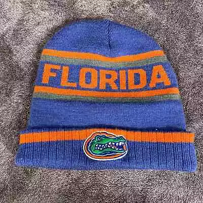 Florida Gators Beanie Hat One Size Fit Most Blue Orange Captivating 1852 • $14.99