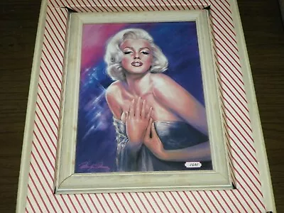 Ernst -Vintage Marilyn Monroe Wood Frame Ceramic Portrait/ Plaque • $35.50