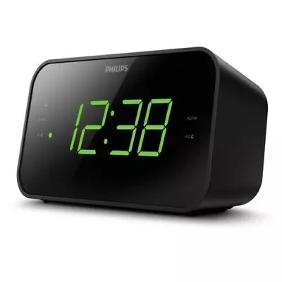 Philips Digital Alarm Dual Set Clock Radio FM Radio Clock With Multi Functions • $26.85