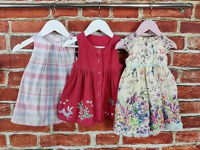 Baby Girl Bundle Age 3-6 Months Mothercare M&s Sleeveless Summer Dress Set 68cm • £11.99