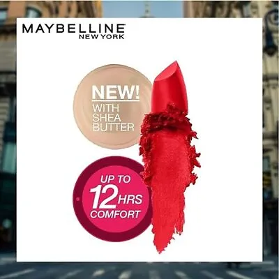 Maybelline New York Matte Lipstick Intense Colour Keeps Lips Moisturised • $18.04